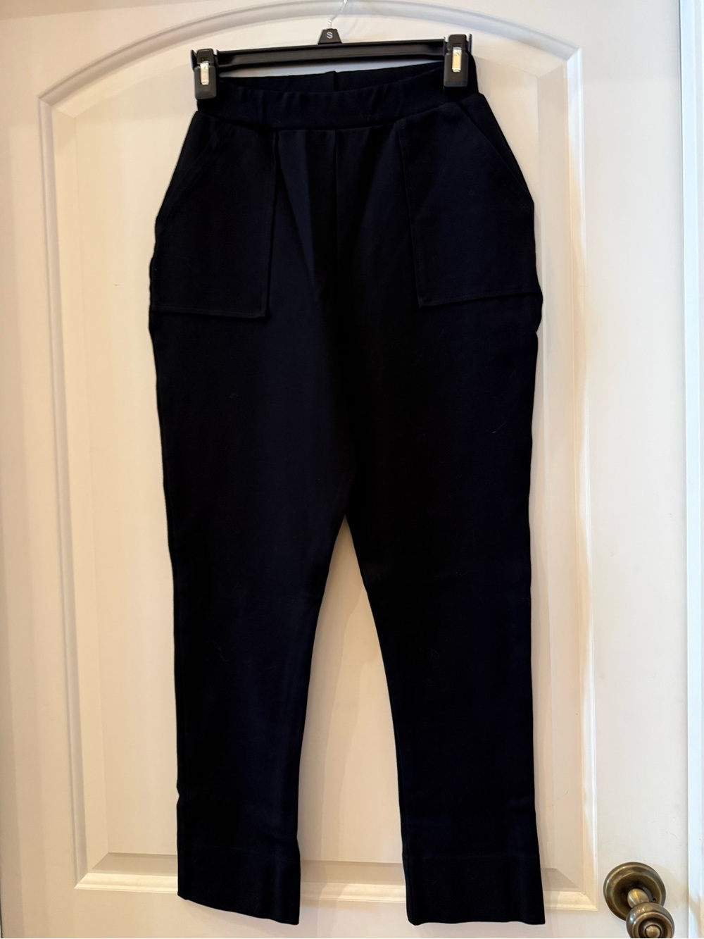 Blackmilk Black Jogger-Style pants with Patch Pockets